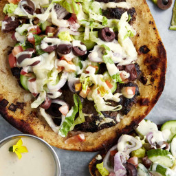 Greek-Inspired Smashed Tacos