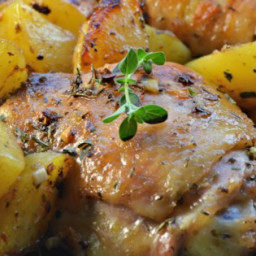 Greek Lemon Chicken and Potatoes Recipe