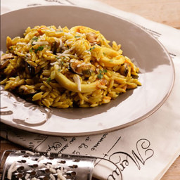 Greek Orzo Risotto with Seafood, Kritharoto