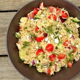 Greek Orzo Salad with Dill