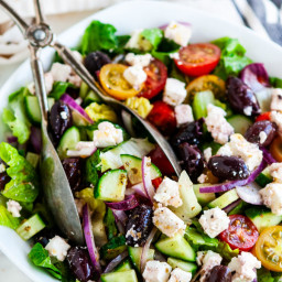 Greek Salad with Homemade Vinaigrette