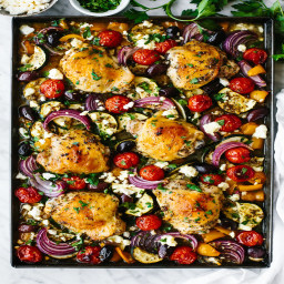 Greek Sheet Pan Chicken Dinner