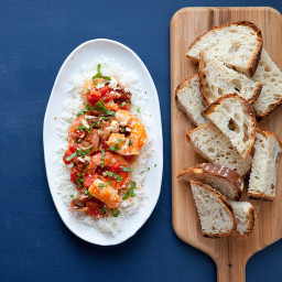 Greek-Style Shrimp with Tomatoes and Feta