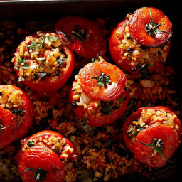 Greek-Style Stuffed Tomatoes