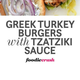 Greek Turkey Burgers with Tzatziki Sauce