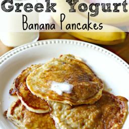 Greek Yogurt Banana Pancakes