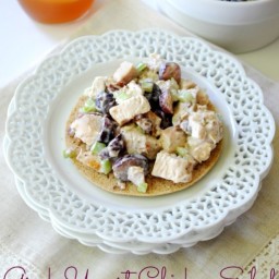 Greek Yogurt Chicken Salad with Grapes and Pecans