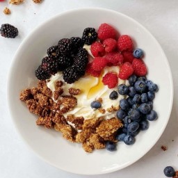 Greek Yogurt with Granola and Fruit
