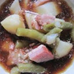 Green Bean, Potato & Ham Stew