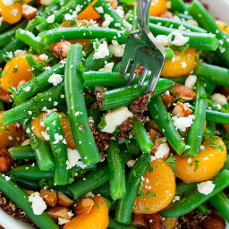 Green Bean Quinoa Salad with Maple Citrus Dressing
