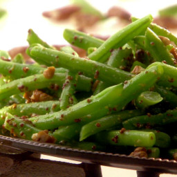 Green Bean with Grainy Mustard and Pecans