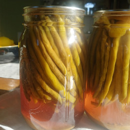 Curried Spicy Pickled Green Beans