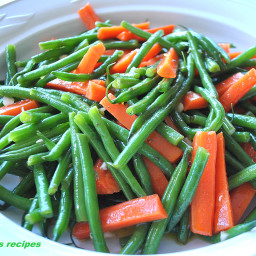 Green Beans and Carrot Salad-Italian Style!