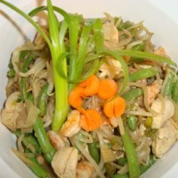 Green Beans with Bean Sprouts And Green Onions