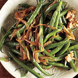 Green Beans with Caramelized Onions and Walnuts