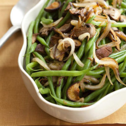 Green Beans with Mixed Mushrooms