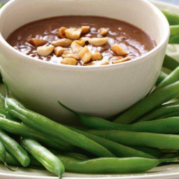 Green Beans with Peanut-Ginger Dressing