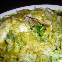 Green Chile Burrito with Shredded Beef