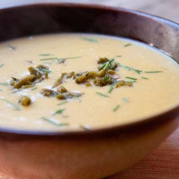 Green Chile Cream of Potato Soup
