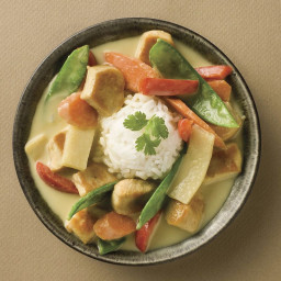 Green Curry Chicken with Basil