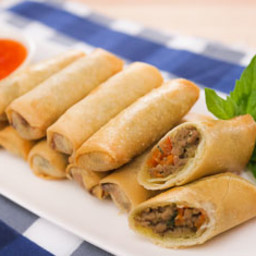 Green Curry Spring Rolls 