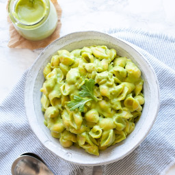 Green Dairy-Free Mac and Cheese