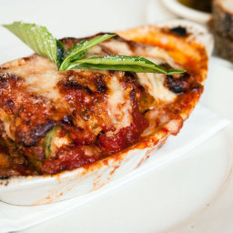 Green Lasagna with Bolognese Sauce and Bechamel
