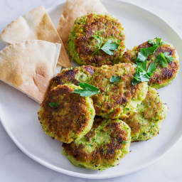 Green Pea and Chickpea Falafel