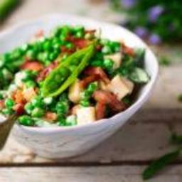 Green Pea Salad With Bacon And Cheese