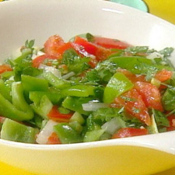 Green Pepper and Tomato Salad