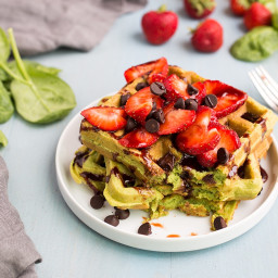 Green Protein Waffles