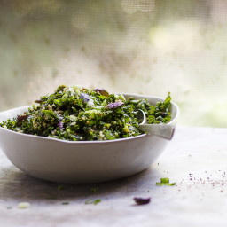 Green Quinoa Salad with Basil Dressing