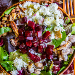 Green Salad with Feta and Beets (The Fanciest No-Chop Salad Ever)