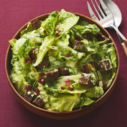Greens with Pickled Cranberries and Buttermilk Dressing