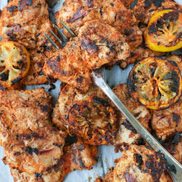 Grilled Aleppo Pepper Chicken Thighs Recipe l Panning The Globe
