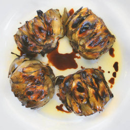 Grilled Artichokes with Balsamic Vinegar