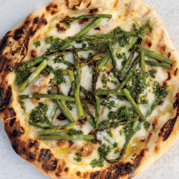 Grilled Asparagus Pizzas with Gremolata