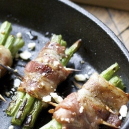 Bacon Wrapped Green Beans - Grilled