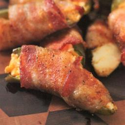 Grilled Bacon Wrapped Jalapeno Poppers
