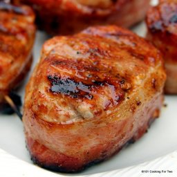 Grilled Bacon Wrapped Pork Medallions