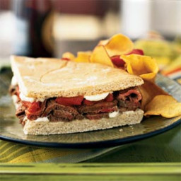 Grilled Beef and Pepper Sandwich