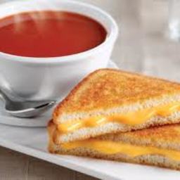 Grilled Cheese and tomato Soup