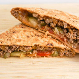 Grilled Cheeseburger Wrap