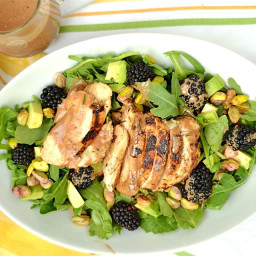 Grilled Chicken and Blackberry Salad