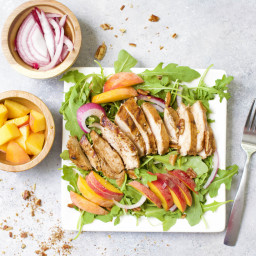 Grilled Chicken and Peach Salad