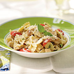 Grilled Chicken and Pesto Farfalle
