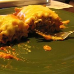 Grilled Chicken and Portobello Lasagna Rollups Recipe