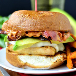 Grilled Chicken, Bacon and Avocado Melts with Sun Dried Tomato-Basil Mayo