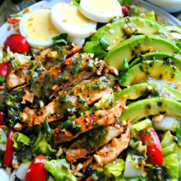 Grilled Chicken Chimichurri Salad {Gluten-free, Paleo, Nightshade-Free}