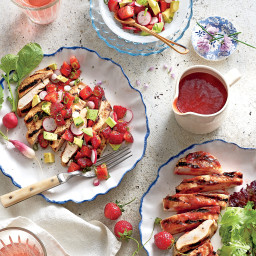 Grilled Chicken Cutlets with Strawberry Salsa